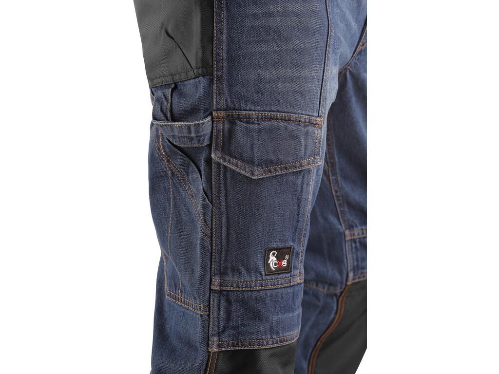 Kalhoty jeans NIMES I, pánské, modro-černé, vel. 46